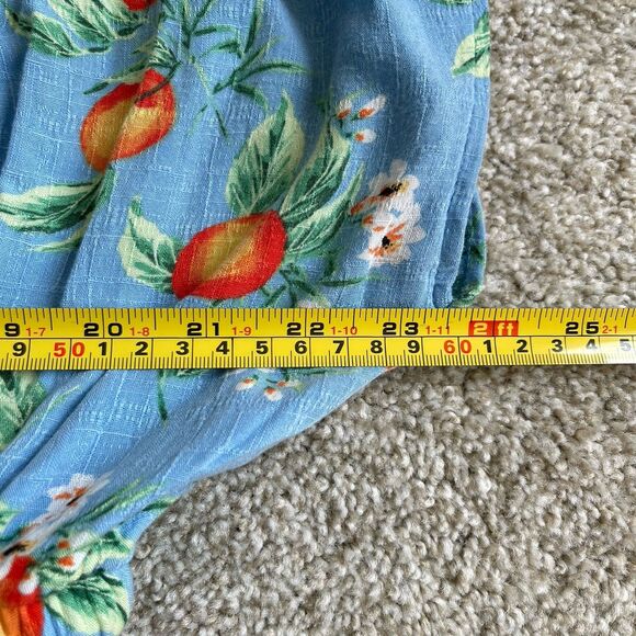 Torrid Textured Woven Double Slit Maxi Dress Blue Orange Print 2X 18-20 - Picture 11 of 15